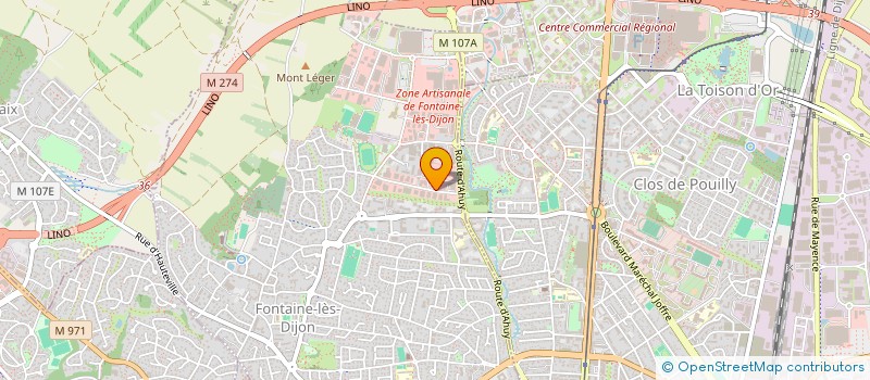 localisation de l'entreprise SCI CHARME  FONTAINE-LES-DIJON