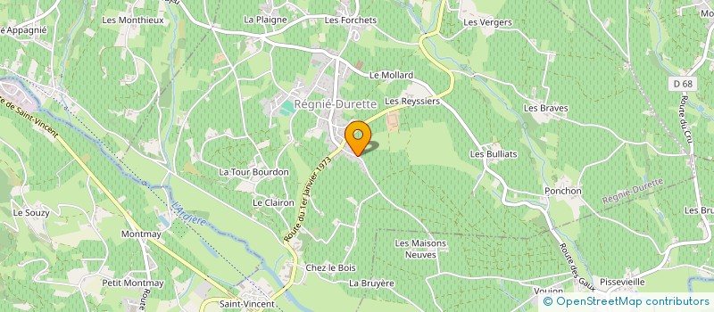 localisation de l'entreprise SCI CHARME DES BRUYERES  LANTIGNIE