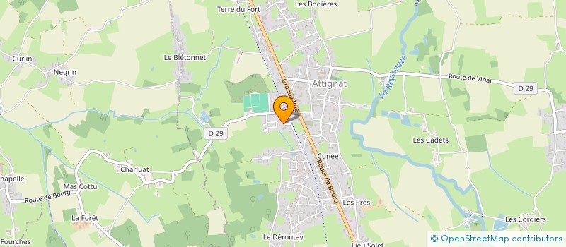 localisation de l'entreprise SCI CHARMEIL  ATTIGNAT