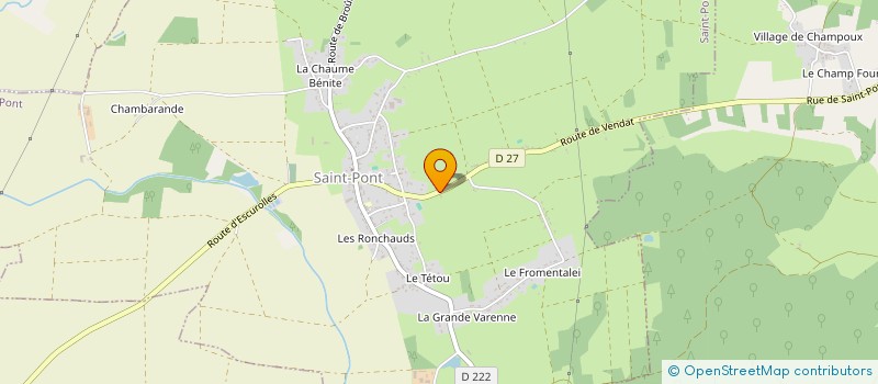 localisation de l'entreprise SCI CHARMEIL LES GRANDS CHAMPS  ESCUROLLES