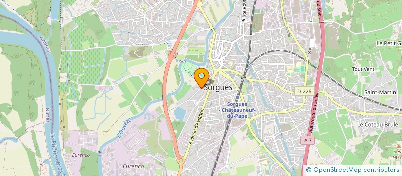 localisation de l'entreprise SCI CHARMELAN  SORGUES