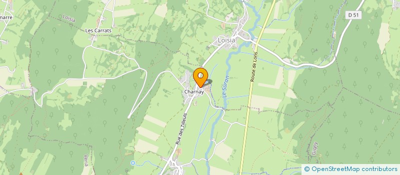 localisation de l'entreprise SCI CHARMET  VAL SURAN