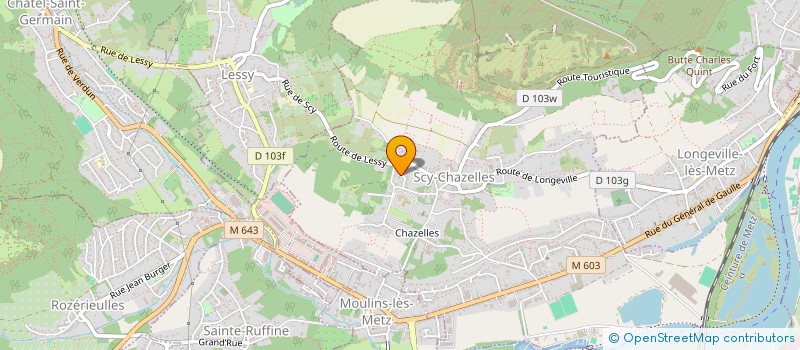 localisation de l'entreprise SCI CHARMILLES 14  SCY-CHAZELLES