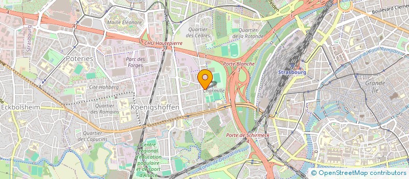 localisation de l'entreprise SCI CHARMILLES  STRASBOURG