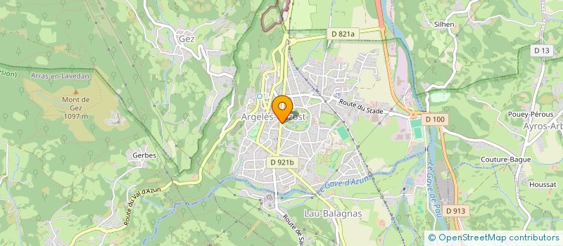 localisation de l'entreprise SCI CHARMU  ARGELES-GAZOST