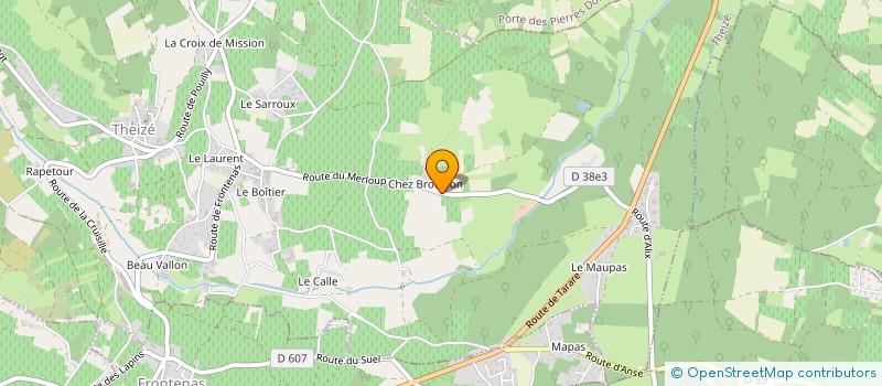 localisation de l'entreprise SCI CHARNAY  FRONTENAS