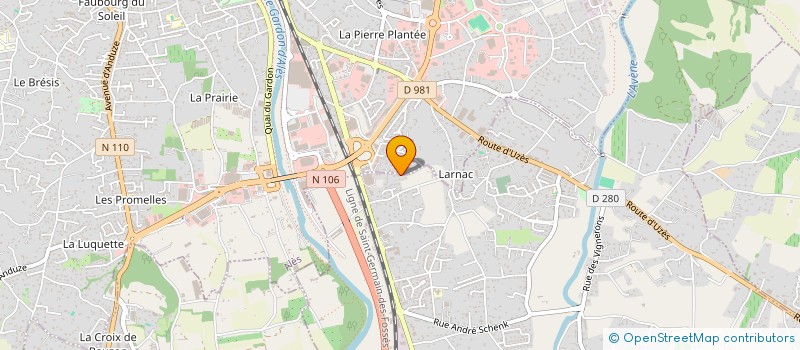 localisation de l'entreprise SCI CHAROB  SAINT-HILAIRE-DE-BRETHMAS