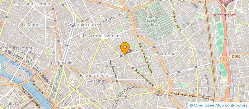 localisation de l'entreprise SCI CHARONNE IMMO à PARIS