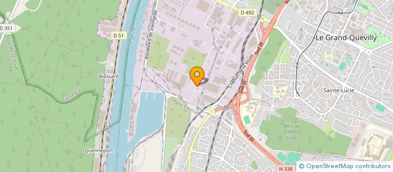 localisation de l'entreprise SCI CHARP B  LE GRAND-QUEVILLY