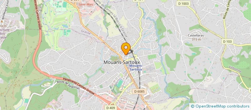 localisation de l'entreprise SCI CHARPENTES POULY à MOUANS-SARTOUX