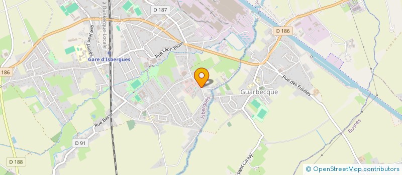 localisation de l'entreprise SCI CHARPENTIER  ISBERGUES