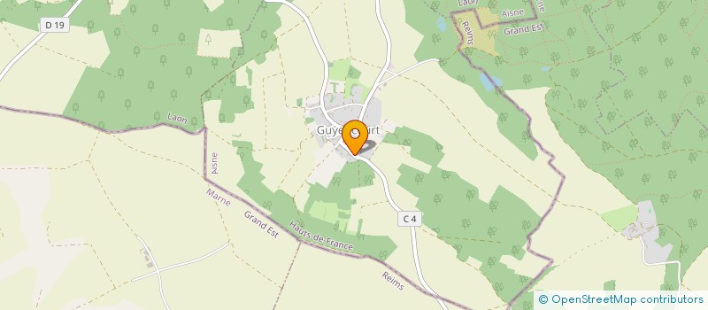 localisation de l'entreprise SCI CHARPENTIER  GUYENCOURT