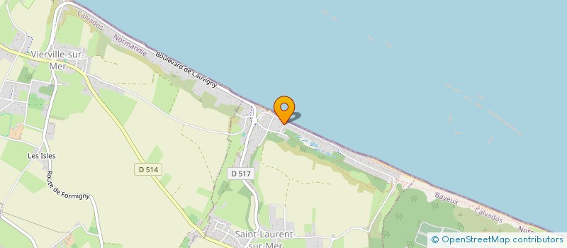 localisation de l'entreprise SCI CHARPENTIER BASILE  SAINT-LAURENT-SUR-MER