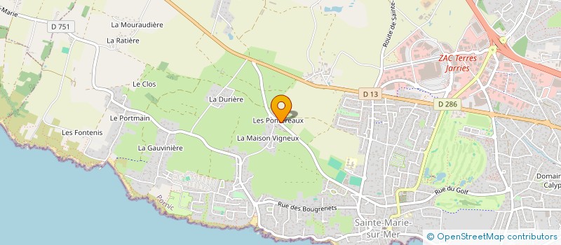 localisation de l'entreprise SCI CHARPENTIER LA GENIERE  PORNIC