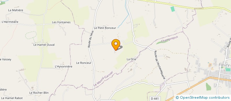 localisation de l'entreprise SCI CHARRAULT-DESHAYES  LE MESNIL-GARNIER