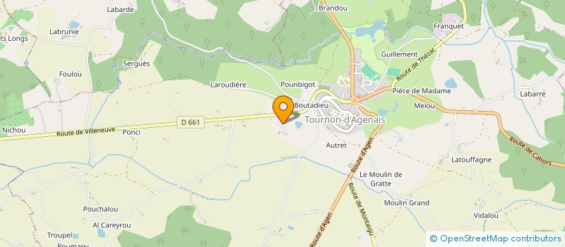 localisation de l'entreprise SCI CHARRE  MASQUIERES