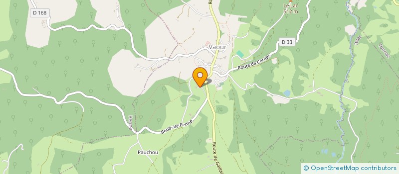 localisation de l'entreprise SCI CHARRETON THOMAS  VAOUR