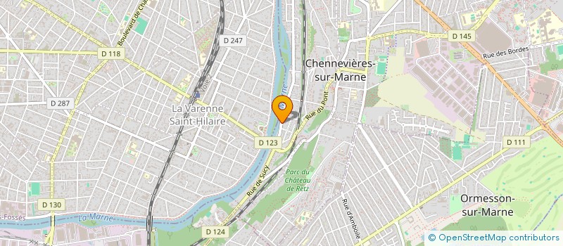 localisation de l'entreprise SCI CHARRETTE-STRASBOURG  CHENNEVIERES-SUR-MARNE