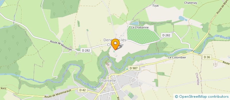 localisation de l'entreprise SCI CHARRIERE CONSERVATOIRE  DENEUILLE-LES-CHANTELLE