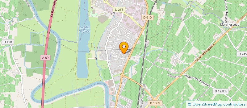 localisation de l'entreprise SCI CHARRIERE DELAVIE  LIBOURNE