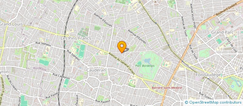 localisation de l'entreprise SCI CHARRON à BORDEAUX