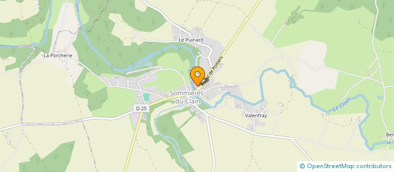 localisation de l'entreprise SCI CHARRON DU CLAIN  SOMMIERES-DU-CLAIN
