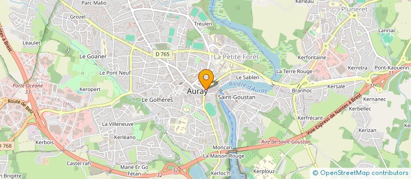 localisation de l'entreprise SCI CHARSYL à AURAY