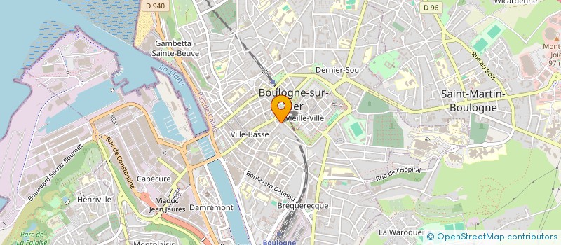 localisation de l'entreprise SCI CHARTAS à BOULOGNE-SUR-MER