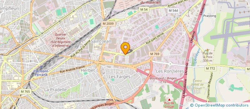 localisation de l'entreprise SCI CHARTOIRE  CLERMONT-FERRAND