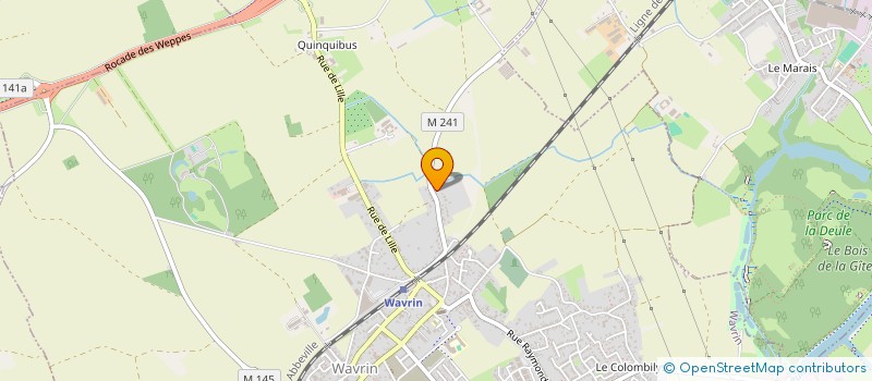 localisation de l'entreprise SCI CHARTOIS  WAVRIN