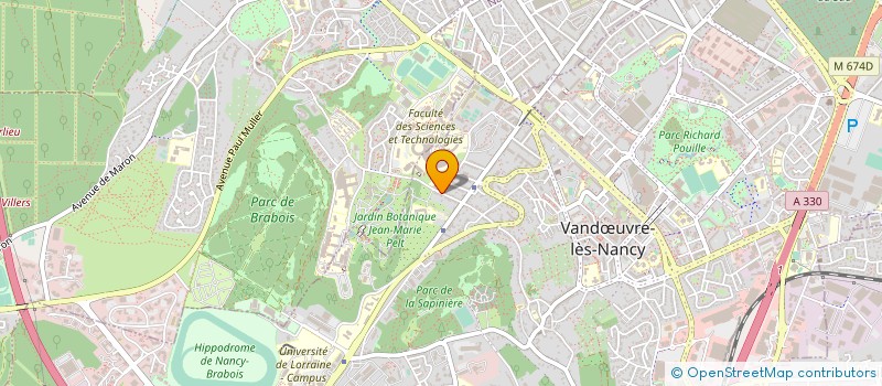 localisation de l'entreprise SCI CHARTREUSE PIERRIERE  VANDUVRE-LES-NANCY