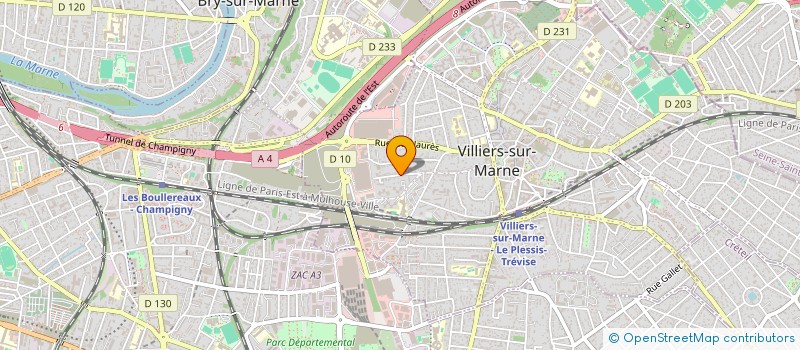 localisation de l'entreprise SCI CHARTREUX  VILLIERS-SUR-MARNE