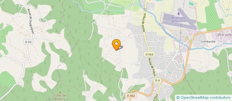 localisation de l'entreprise SCI CHARTREUX à FAYENCE