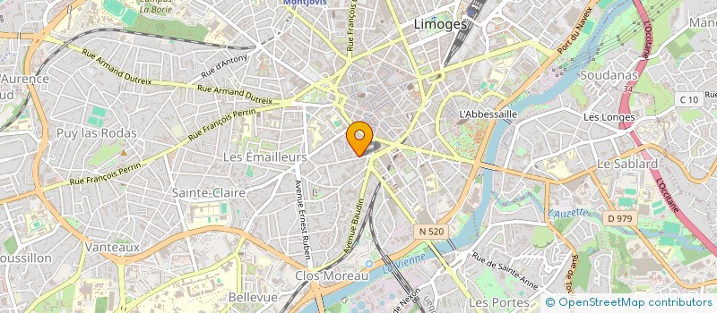 localisation de l'entreprise SCI CHARTREUX VERGNE à LIMOGES