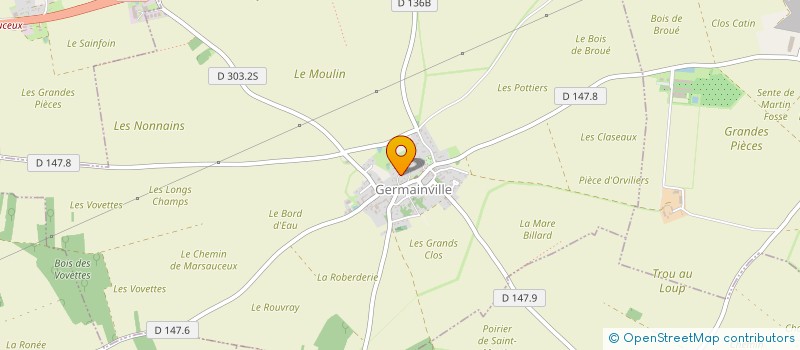 localisation de l'entreprise SCI CHARU à GERMAINVILLE