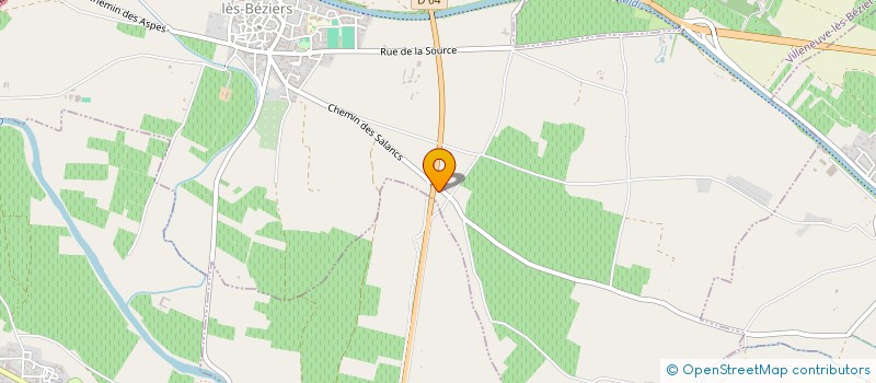 localisation de l'entreprise SCI CHARVER  VILLENEUVE-LES-BEZIERS
