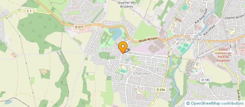 localisation de l'entreprise SCI CHARVIEULANDE  CHARVIEU-CHAVAGNEUX