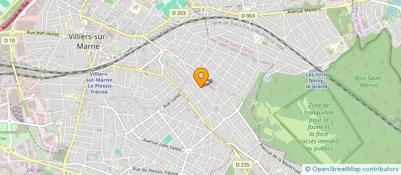 localisation de l'entreprise SCI CHARYBDE  LE PLESSIS-TREVISE