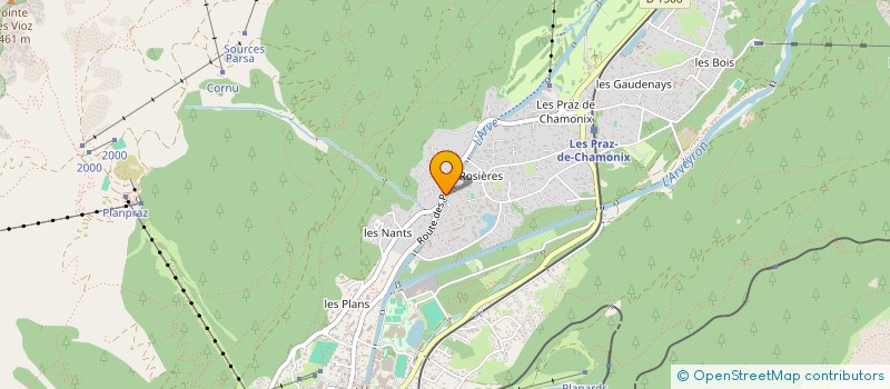 localisation de l'entreprise SCI CHASAM à CHAMONIX-MONT-BLANC