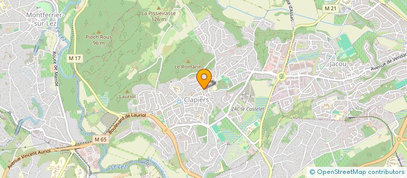 localisation de l'entreprise SCI CHASIM  CLAPIERS