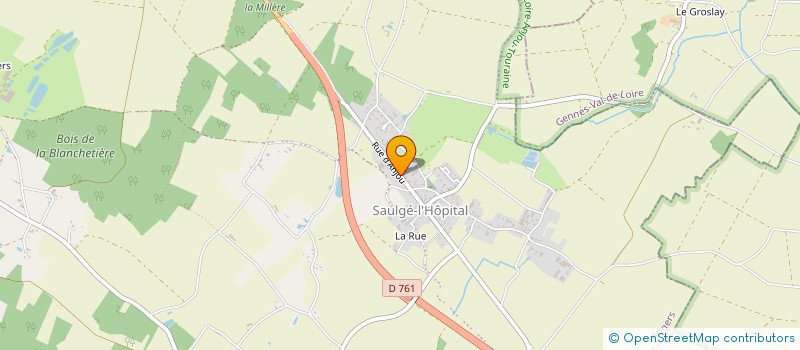 localisation de l'entreprise SCI CHASLES-HAMEAU  LES GARENNES SUR LOIRE