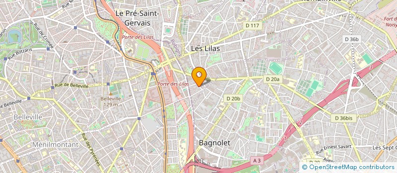 localisation de l'entreprise SCI CHASS à LES LILAS