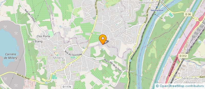 localisation de l'entreprise SCI CHASSAGNY  MILLERY