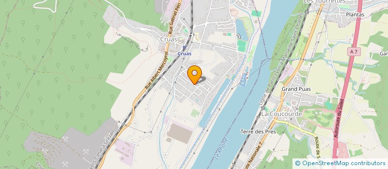 localisation de l'entreprise SCI CHASSANG-LEVASSEUR  CRUAS