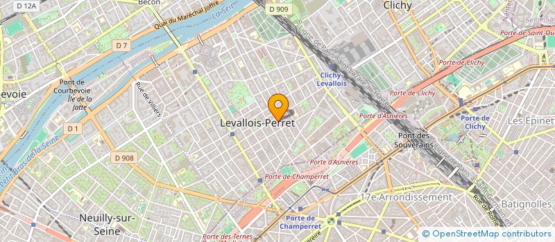 localisation de l'entreprise SCI CHASSEAU à LEVALLOIS-PERRET