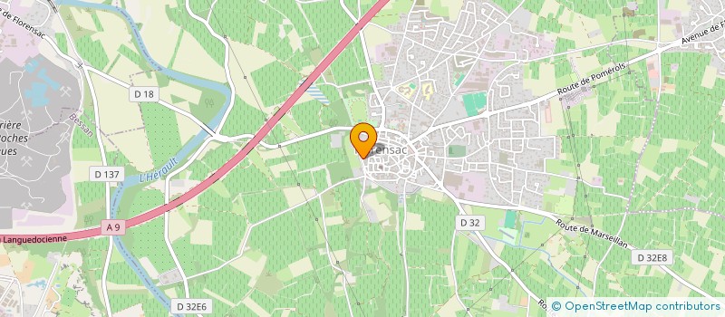 localisation de l'entreprise SCI CHASSEFIERE  FLORENSAC