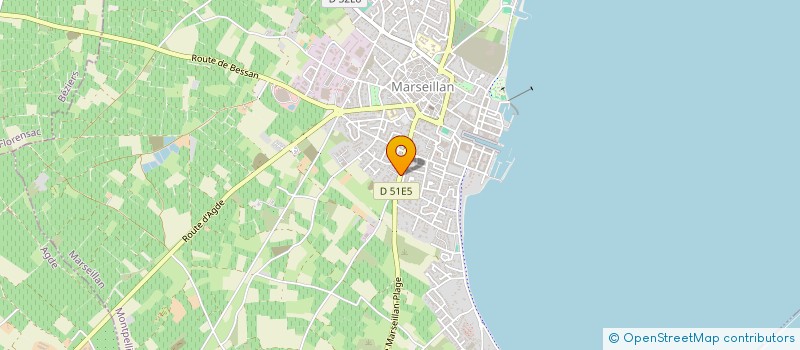 localisation de l'entreprise SCI CHASSEFIERE à MARSEILLAN