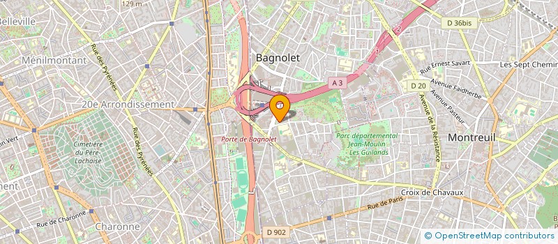 localisation de l'entreprise SCI CHASSY LABBE IMMOBILIER à BAGNOLET