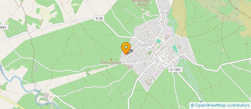 localisation de l'entreprise SCI CHASTAGNER  CAUX