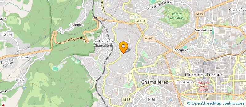 localisation de l'entreprise SCI CHASTANG  CHAMALIERES